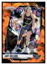 2024 WNBA Prizm Orange Ice 4 Jacy Sheldon RC Wings card Washington Mystics