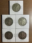 Liberty Walking Silver Coins Lot of 5, 1941-1947