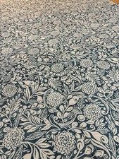 Monsoon Home Multiyork Design “Mia” Fabric Remnant Teal Colourway