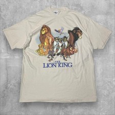 Vintage Disney The Lion King T-Shirt 90s Single Stitch Embroidered Logo XL UUsed