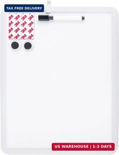 Small Dry Erase Board,14"x11" whiteboard Small Magnetic White Board for Fridge