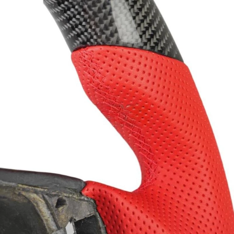 For Maserati GranTurismo GT 2008 2009-2019 Real Carbon Fiber LED Steering Wheel Foto 4 de 4