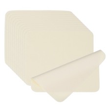 12 Pcs 6.9" x 5.7" Glasses Cleaning Cloth Microfiber Eyeglasses Cloth Beige