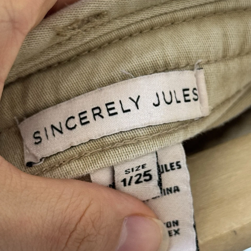 Mini Pantalones Cortos Sincerely Jules Cargo Para Mujer 25 Caqui Utilitario Y2K Senderismo Gorpcore Foto 3 de 4