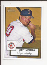 2001 Topps Heritage Scott Hatteberg Short Print SP #390 Boston Red Sox