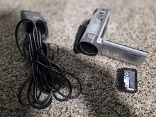 Sony Handycam DCR-SX85 Silver 16GB Camcorder w/ 2 Batteries