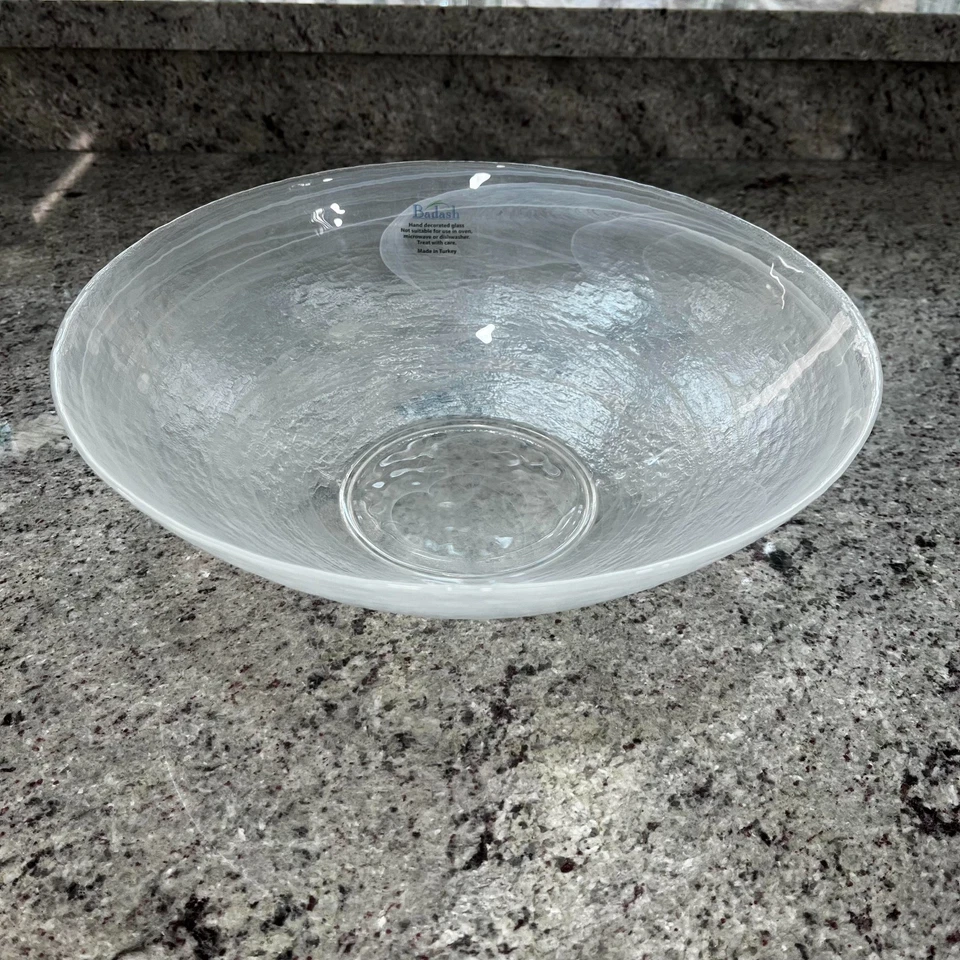 White Alabaster 12" Round Bowl Foto 3 de 4