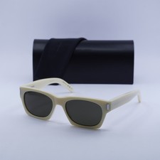 New Saint Laurent SL402 020 Ivory/Grey 54-18-145 Sunglasses