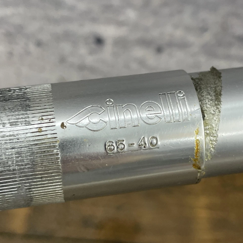 Manillar vintage Cinelli Criterium 65-40 40 cm 26,4 mm bicicleta de carretera barra de caída Italia Foto 3 de 4