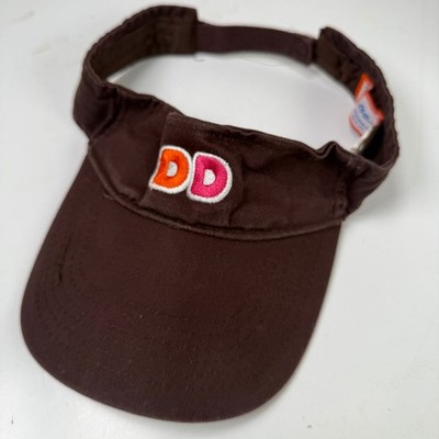 Dunkin' Visor Hat VE-3000 Men's One Size Adjustable Brown Cotton