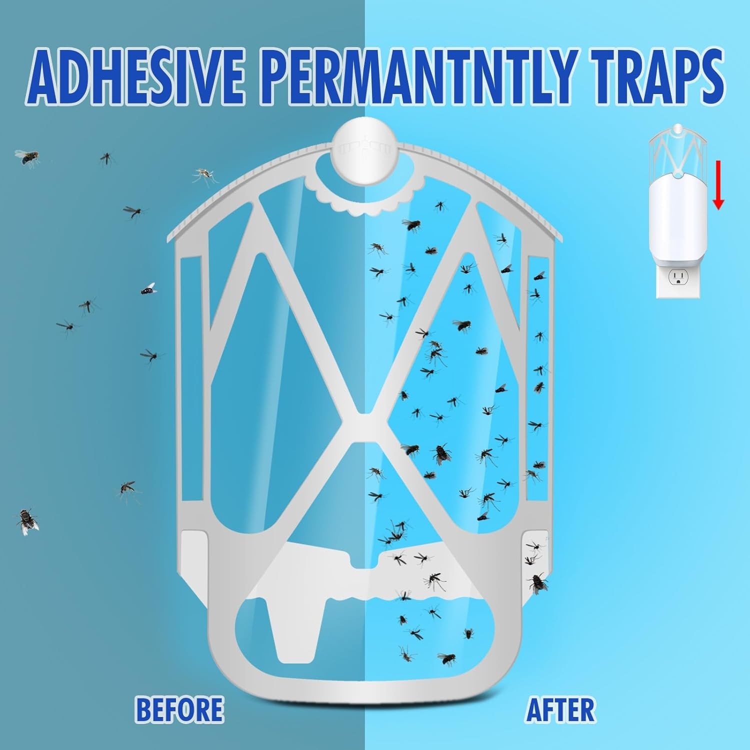 Refill Cartridge Kit for Zevo Plug-in Light Replacement Compatible with... 