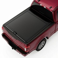 Retractable Hard Tonneau Cover Ford F250 F350 2017-2026 6.8ft Bed Aluminum Black
