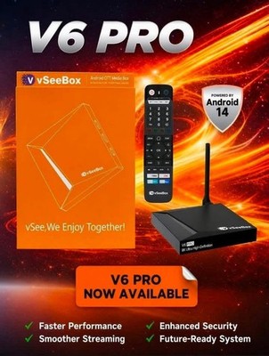  VSEEBOX V6 Pro Box - 10 YR Warranty  Free Shipping - Authorized Dealer 