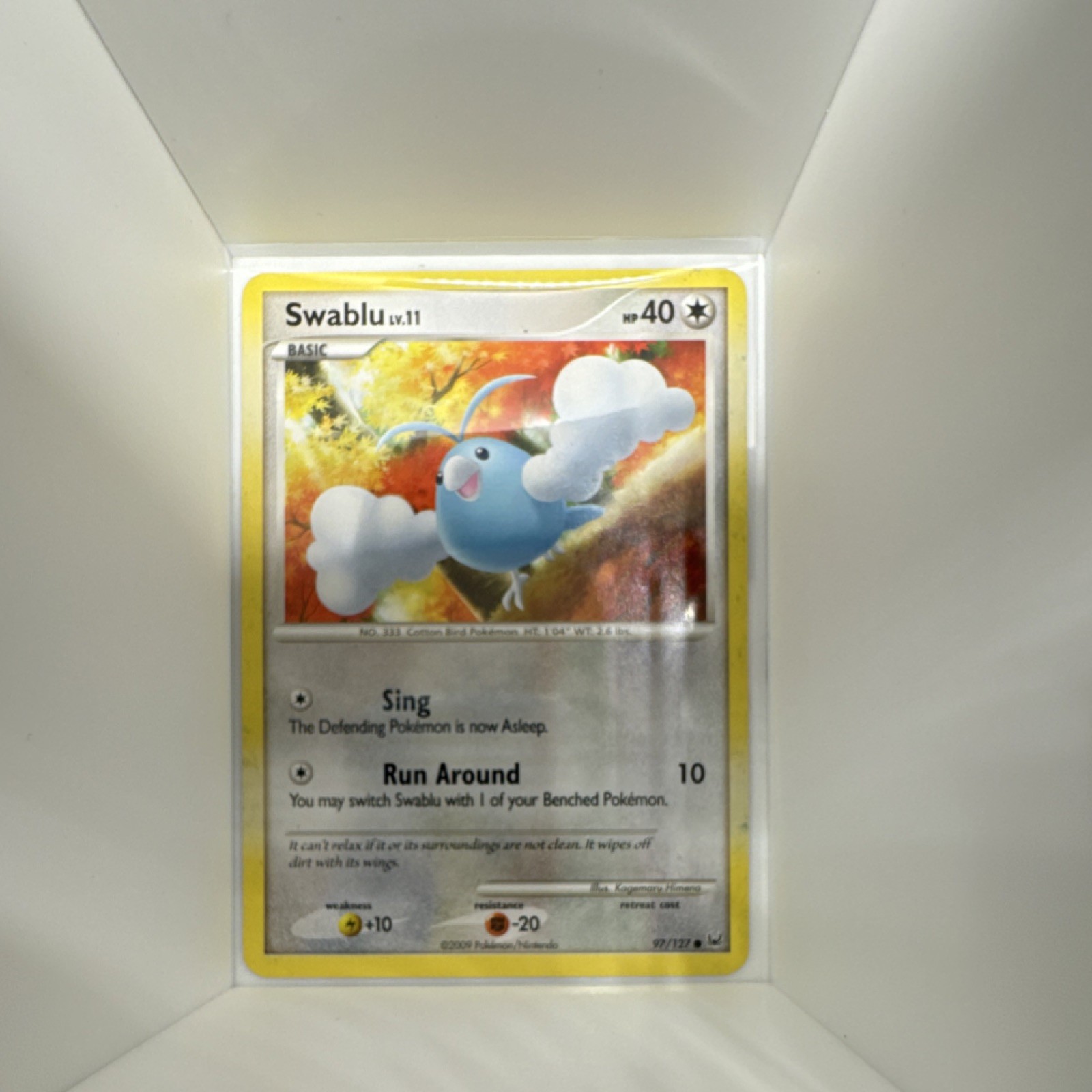 The Pokémon Company Pokémon TCG Swablu 97/127 Platinum Common -LP