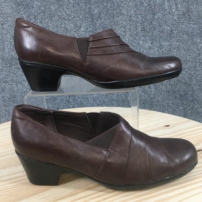 Clarks Bendables Shoes Womens M Rosalyn Adele Pumps Brown