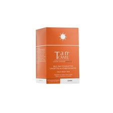 TanTowel Women's Half Body Tan Towelettes - 10 Pack, Dark, 10 Count Pack of 1 