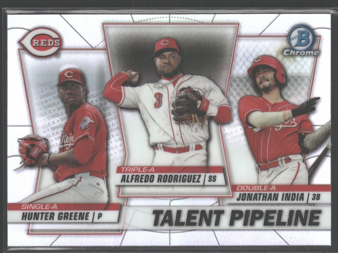 2020 Bowman #TP-CIN India / Greene / Rodriguez Chrome Talent Pipeline