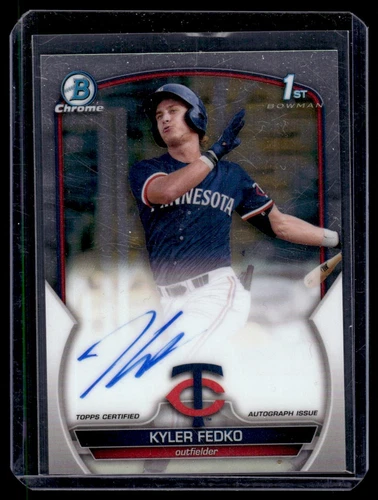2023 Bowman Chrome Prospect Autographs Kyler Fedko Auto Minnesota Twins #CPA-KF