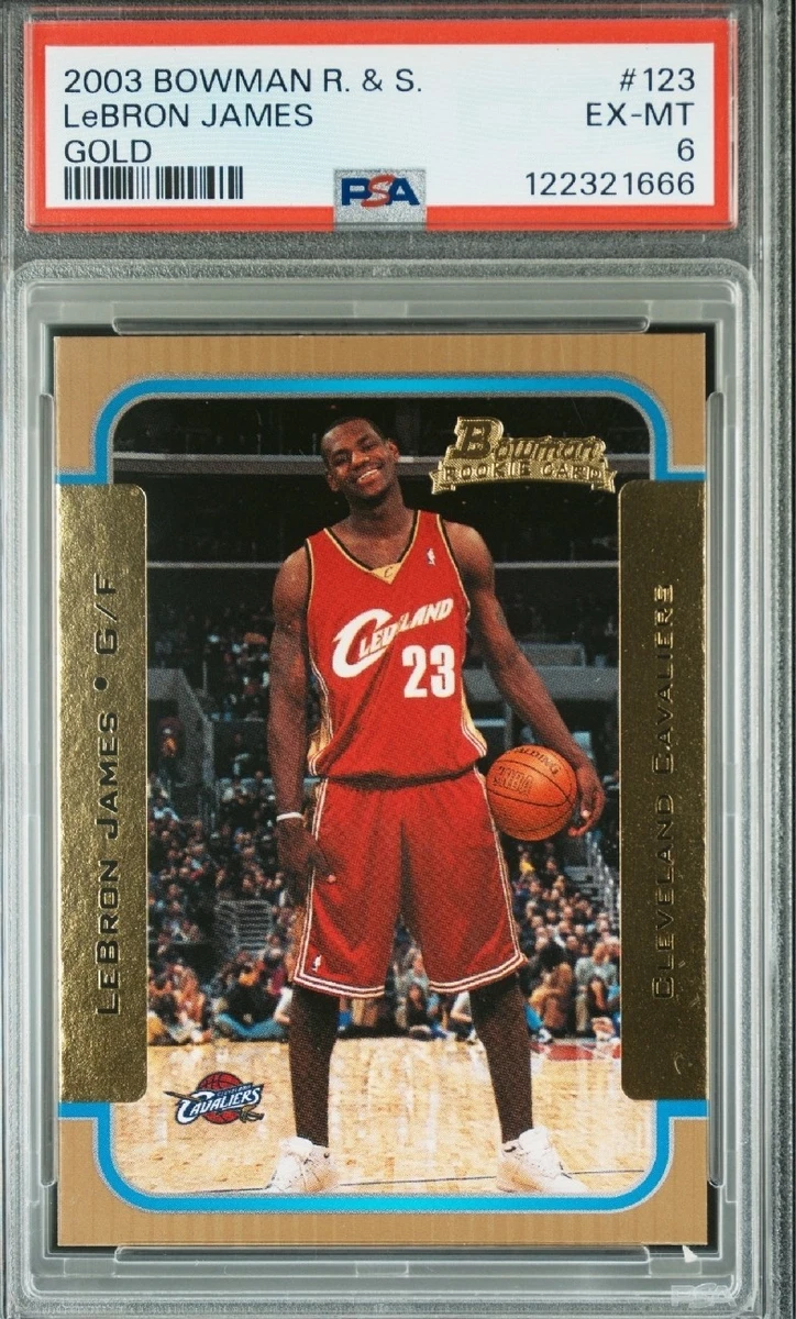 Bowman LeBron James Basketball Rookie Sports Trading Cards for