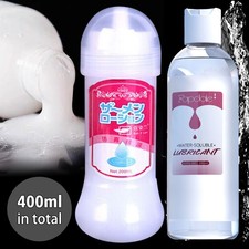 2PCS Lubricant Sperm Realistic Long Lasting Water Based Sex Lube Adult Couple