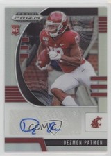2020 Panini Prizm Draft Picks Rookies Silver Dezmon Patmon #150 Auto 1p8y
