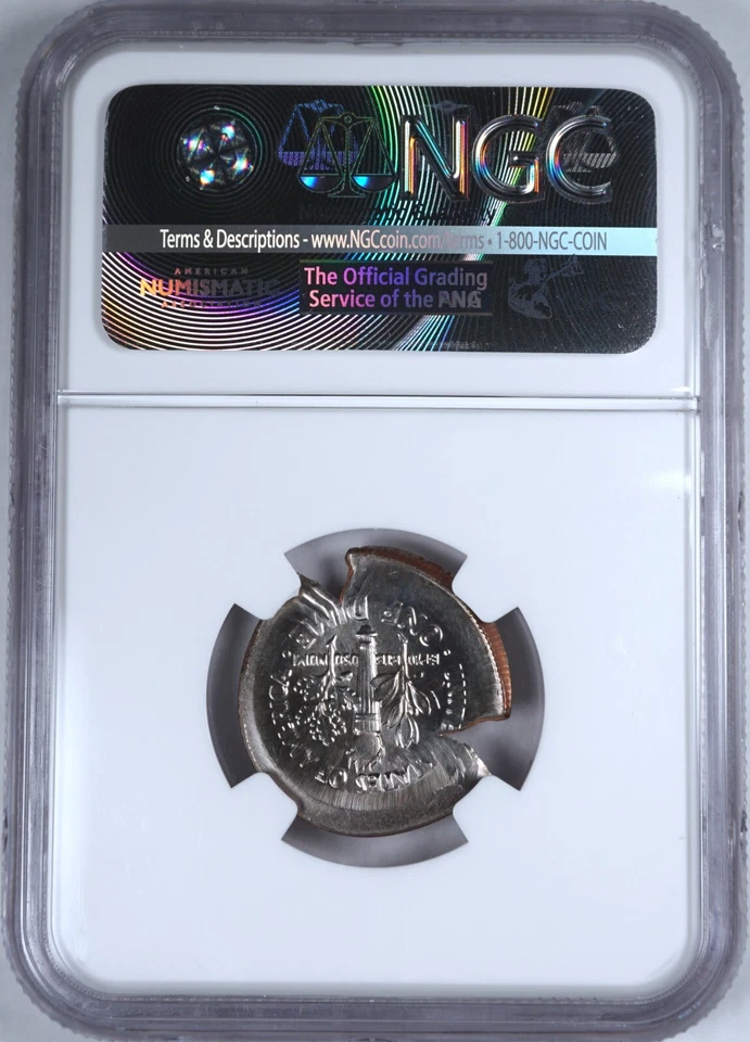 1996 P 10c HUGE Mushroom Broadstruck Brockage Off Center - Mint Error NGC MS67 - Image 4 of 4