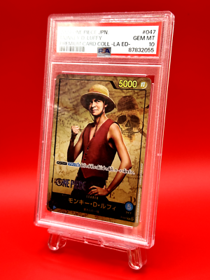 ワンピース カードゲーム ONE PIECE JP MONKEY D. LUFFY #047 psa10 One Piece Card Game - Monkey D. Luffy P-047 Premium Bandai