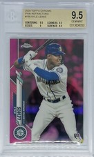 2020 Topps Chrome Pink Refractor Kyle Lewis RC #186 BGS 9.5 Rookie Mariners ROY