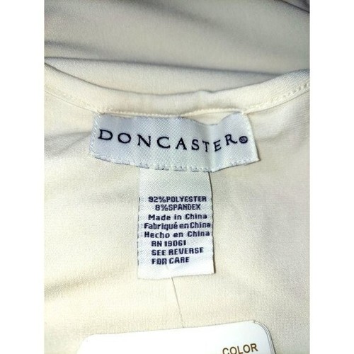 Doncaster Collection Cream Sleeveless Top Women's XL New Sleeveless Blouse - Picture 8 of 10