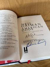 Neil Gaiman & Daniel Egneus SIGNED Book American Gods 1st Thus 1st 2016 ID119