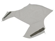 Fits: Ford Mustang Soft Top, TOP ONLY, 1991-93 WHITE Pinpoint Vinyl