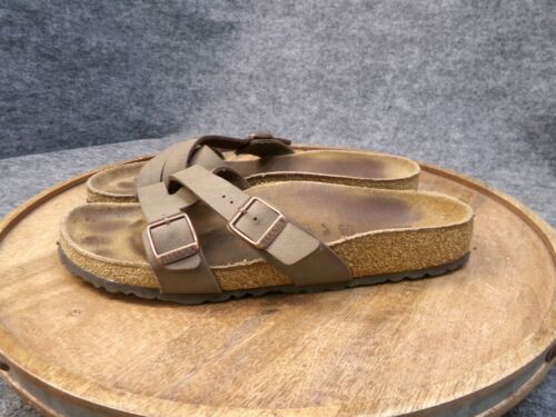 Sandalias Birkenstock Para Mujer Yao Balance Mocha Marrón Birkibuc Talla 40 EE. UU. 9 Estrechas - Imagen 3 de 9