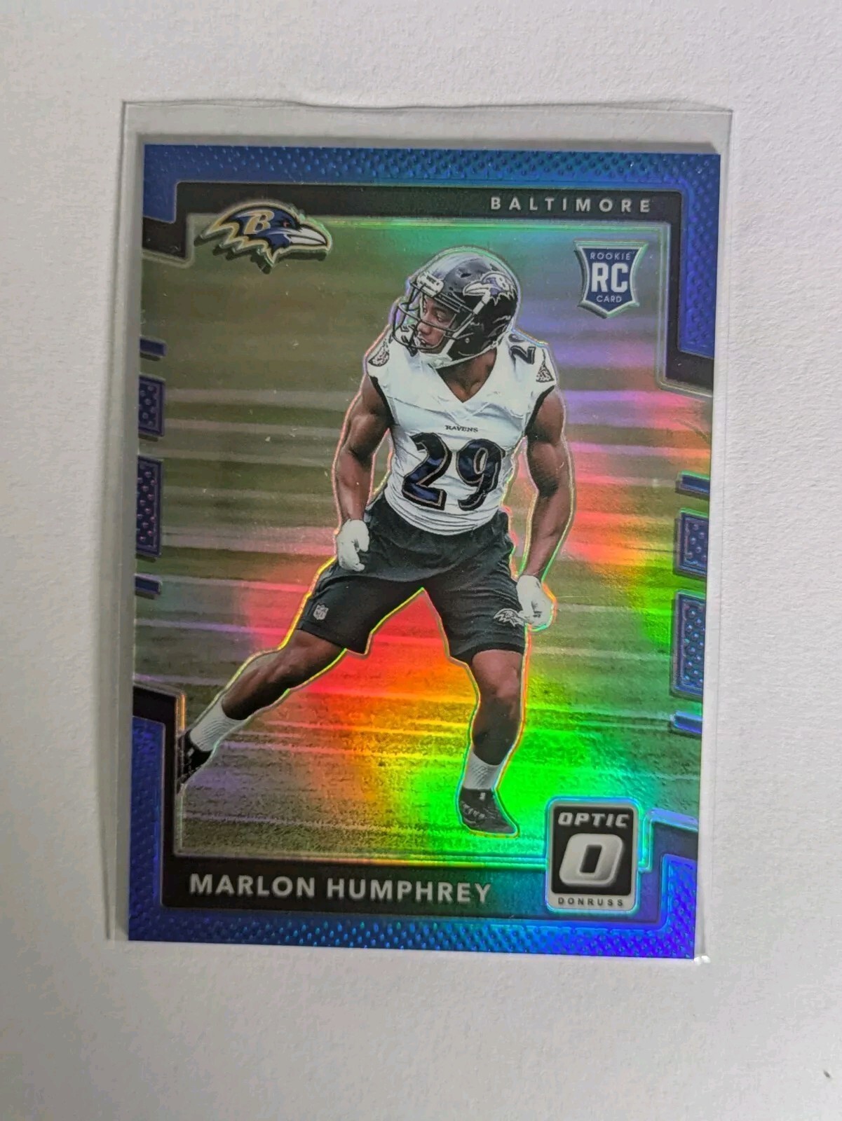 2017 Donruss Optic Rookies Blue Prizm /149 Marlon Humphrey #128 Rookie RC