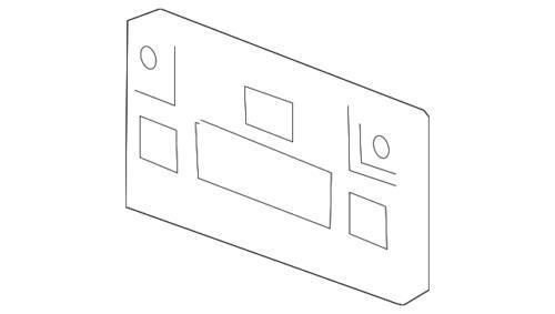 Base de placa de matrícula delantera para Honda (N/P 71145-TA0-A10)
