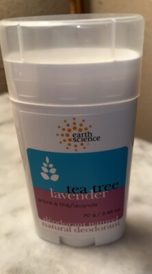 Earth Science Natural Tea Tree Deodorant Lavender - 2.5 fl oz Pack of 5