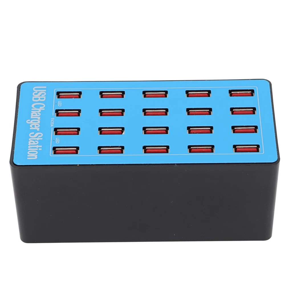 WLXA5+ 100W 20-Port USB Fast Charging Station Wall Power Adapter