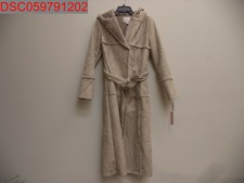 Rachel Parcell Women's Faux Fur Trim Hooded Trench Coat Grey Moonbeam, Size Xs