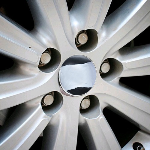 4pcs 56mm Chrome Car Wheel Center Rim Hub Cover Caps Arc Blank Plating Silver - Picture 10 of 12
