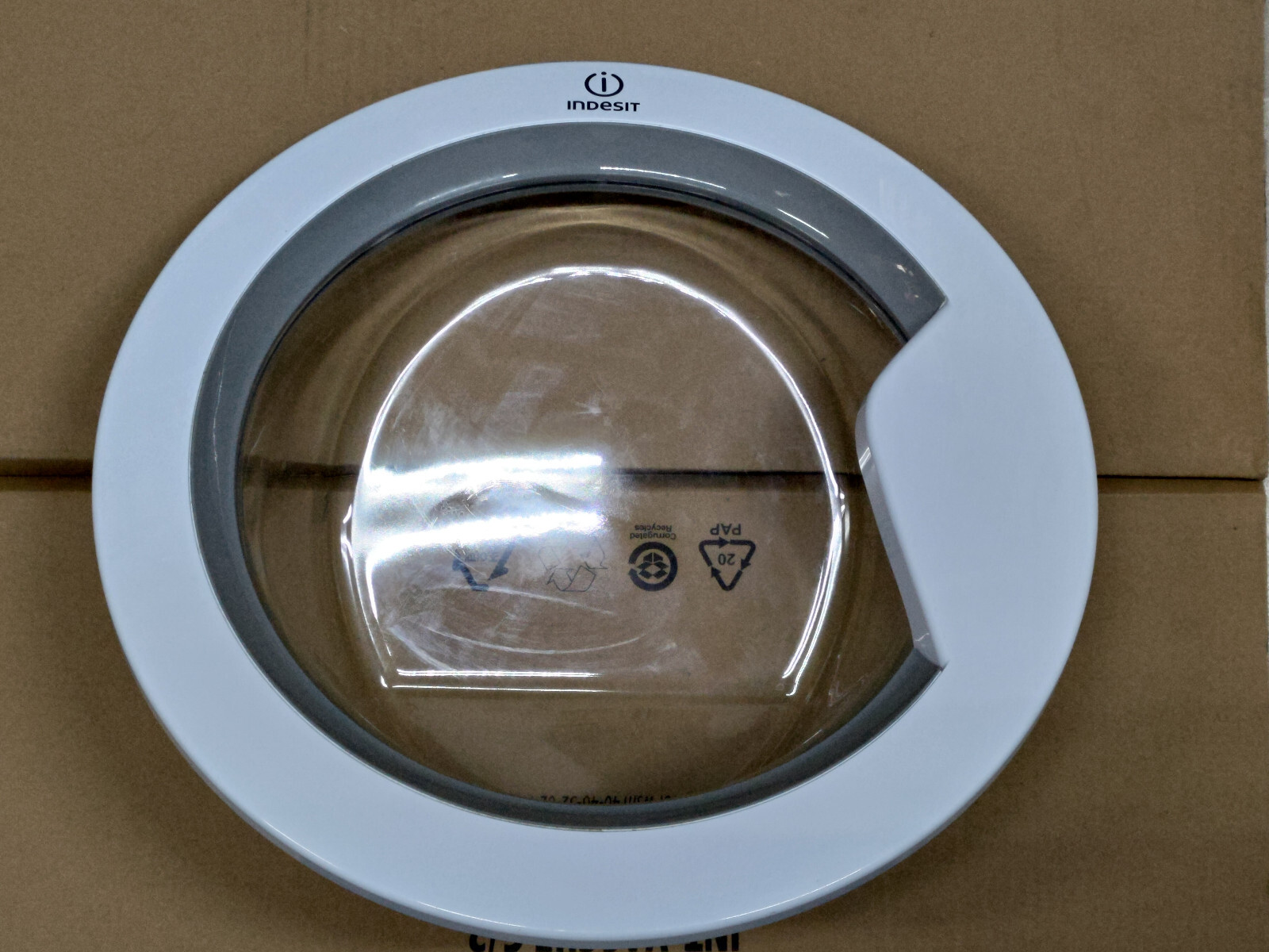 Oblò Completo Bianco Indesit C00306611 Originale per Lavatrice Ariston