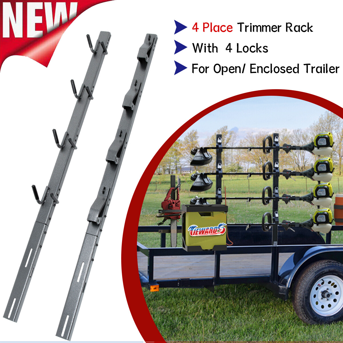 Trailer Mounted Weed Eater Holders Trimmer Racks – Jungle Jims