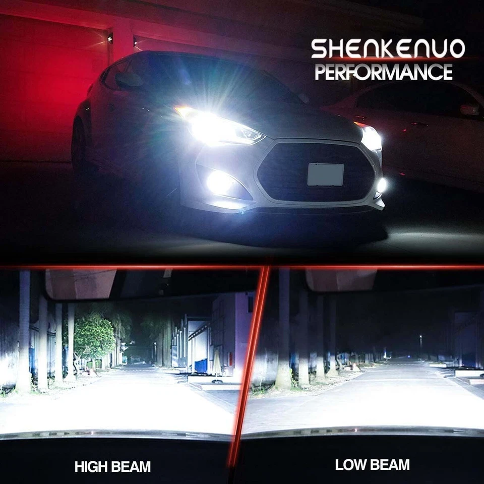 For Jeep Grand Cherokee 2014-2017 Xenon HID Headlight + LED Fog Light Bulbs Kit - Image 2 of 4