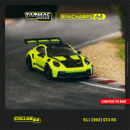 Tarmac Works x Minichamps 1:64 911 (992) GT3 RS Diecast Model Car - Picture 12 of 12