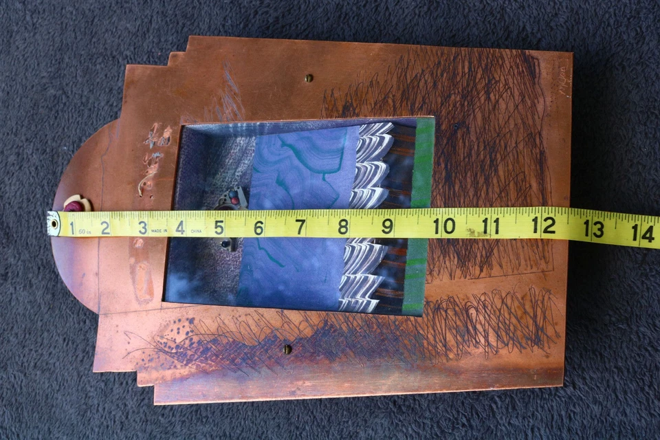 MARCO DE CAJA DE SOMBRA de arte cobre vapor punk piezas de arte inusuales tornillo de gabinete de latón YI Foto 3 de 4