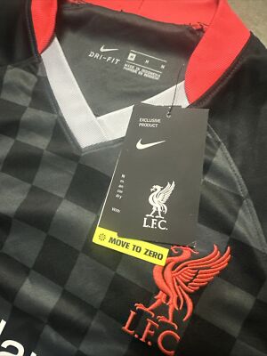 Nike Liverpool FC 20/21 Stadium Third Soccer Jersey Black Mens