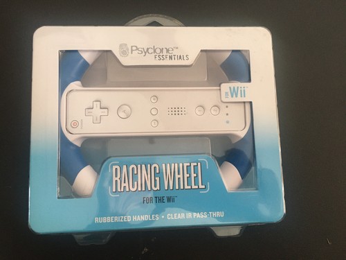 Psyclone Essentials Racing Wheel Wii Rubberized Handles BRAND NEW 2 PIECES