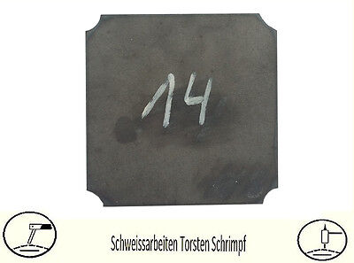 Fußplatte Stahlplatte Grundplatte Plasma Zuschnitt Nr.14 S235 