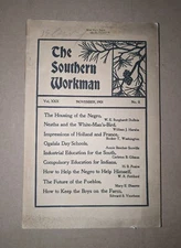 Southern Workman Vol XXX No. 11 November 1901 Booker T. Washington W.E.B. DuBois