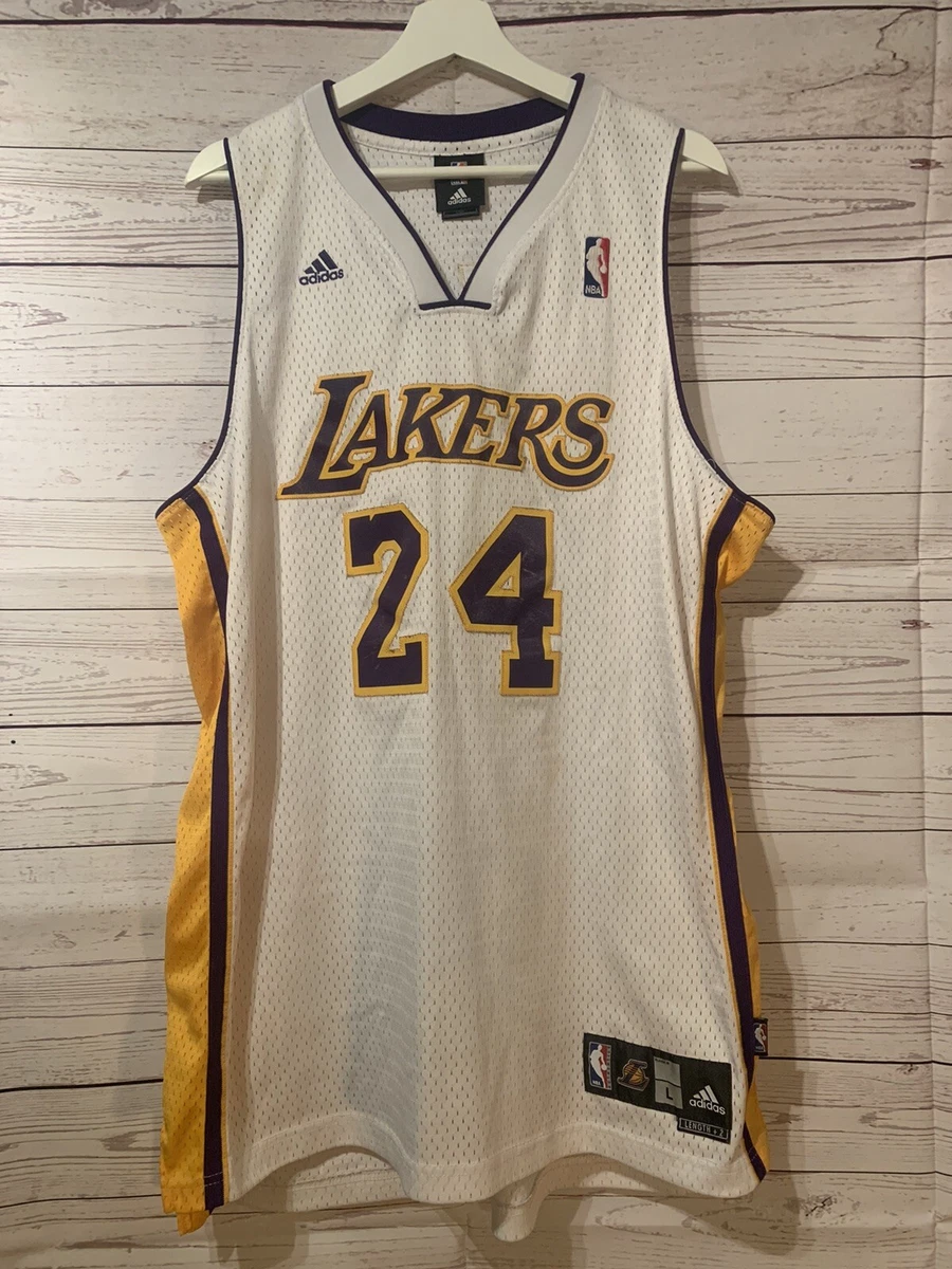 Men's Los Angeles Lakers Kobe Bryant #24 White Swingman Jersey -  Association Edition