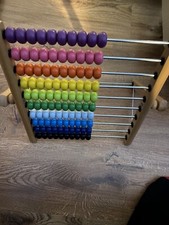 IKEA Rechenschieber Abakus Lernspielzeug Tischrechner Mehrfarbig Zahlen Motorik