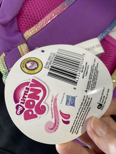 My Little Pony Backpack 16" 2014 New w/Tags - Picture 3 of 7